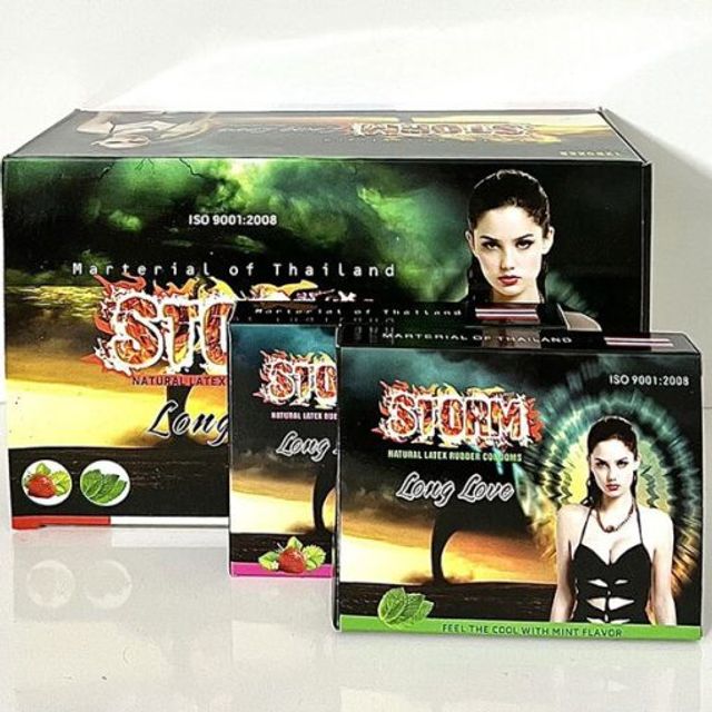 Bao cao su chống xuất tinh sớm Storm hộp 120 c&aacute;i