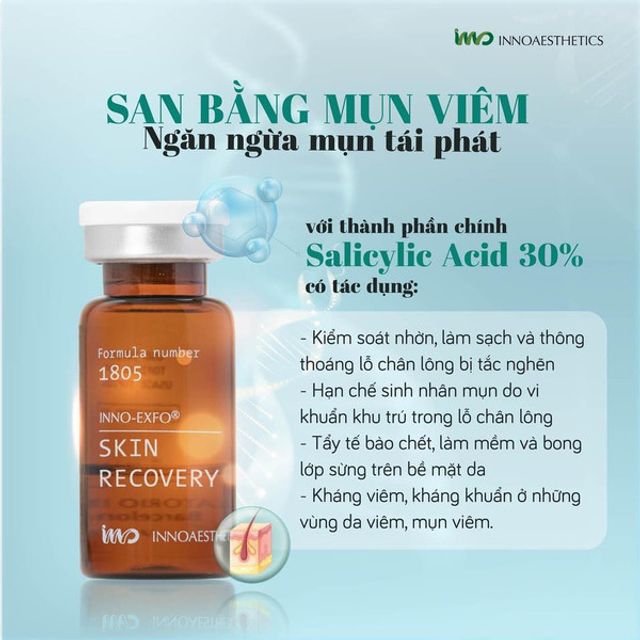 Tinh chất PEEL SKIN RECOVERY Innoaesthetics đồng h&agrave;nh c&ugrave;ng bạn