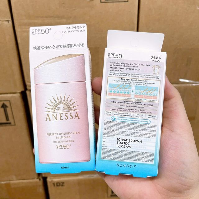 Sữa Chống Nắng Anessa tr&ecirc;n da
