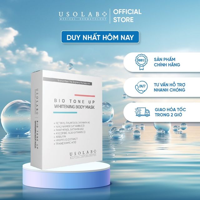 Kem Ủ K&iacute;ch Trắng Body Usolab Bio Tone Up Whitening body mask