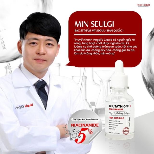 Huyết thanh truyền trắng xo&aacute; mờ th&acirc;m n&aacute;m Angel Liquid