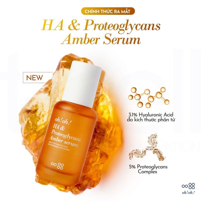 Tinh Chất oh!oh! HA & Proteoglycans Amber Serum 30ml