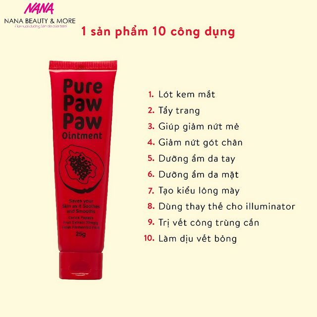 Dưỡng M&ocirc;i Pure Paw Paw
