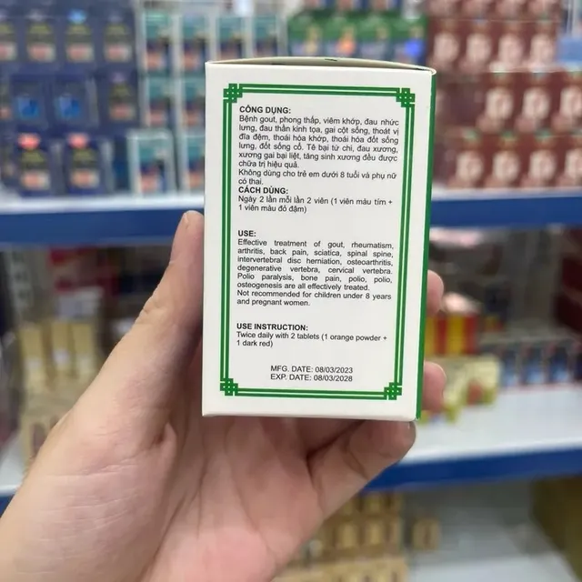 Vi&ecirc;n uống xương khớp Tọa Cốt Thần Kinh Đơn với m&agrave;u sắc hấp dẫn