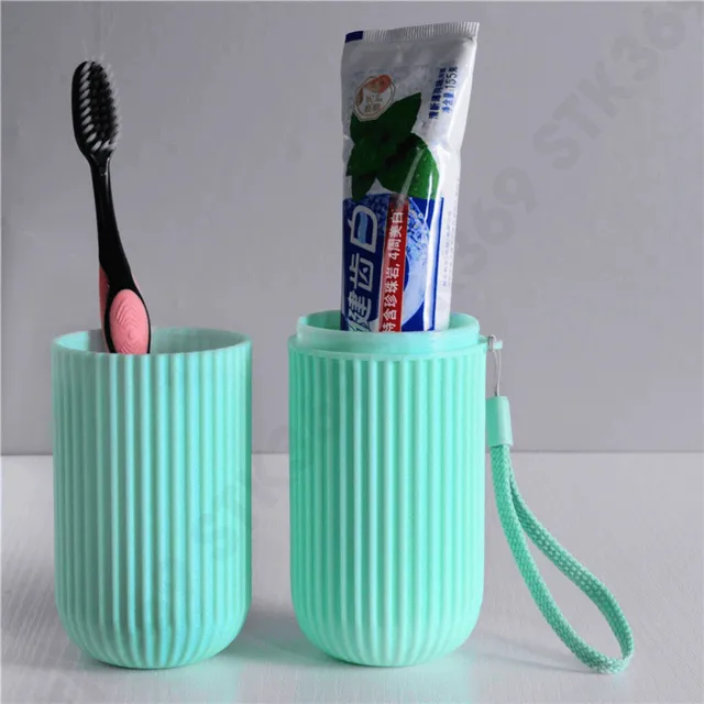 Cốc đựng b&agrave;n chải du lịch 2in1 &ndash; k&egrave;m cốc s&uacute;c miệng