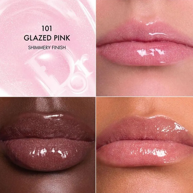 Son Dưỡng Dior Addict Lip Glow Butter 101 Glazed Pink M&agrave;u Hồng Nude Nhẹ Nh&agrave;ng