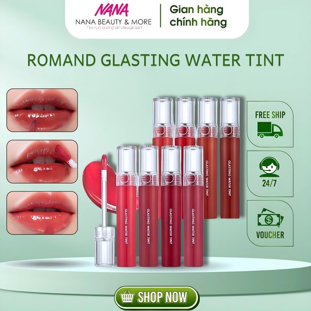 Son Tint Nước Si&ecirc;u L&igrave; Romand Glasting Water Tint 4g