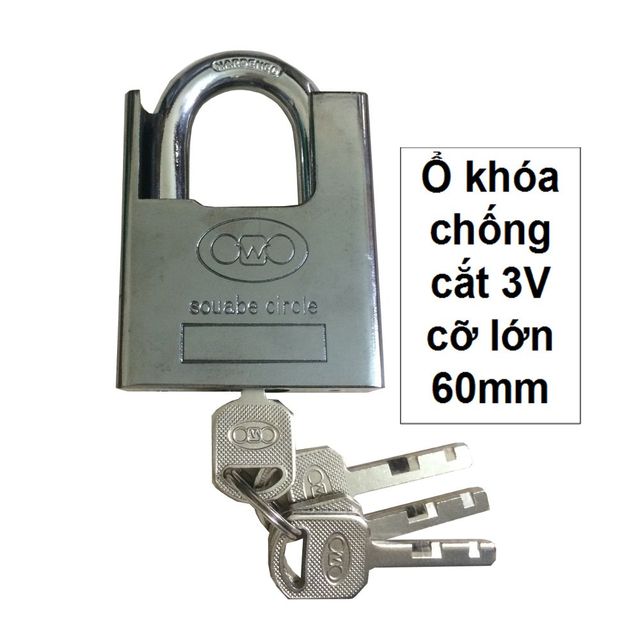 Kh&oacute;a Cửa Nh&agrave; Ổ Kh&oacute;a Chống Cắt Trắng Circle