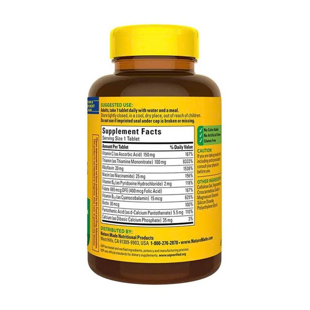 Vi&ecirc;n uống Vitamin Super B - Complex with C Nature Made