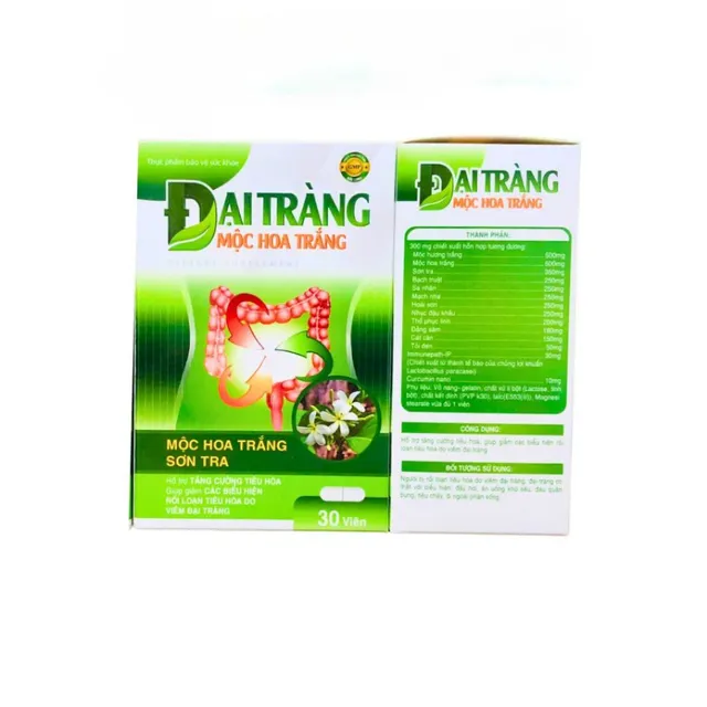 Đại Tr&agrave;ng Mộc Hoa Trắng Vi&ecirc;n Uống - Hộp 30 Vi&ecirc;n