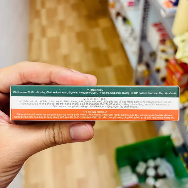 Gel b&ocirc;i nhiệt miệng Daxkazin Orangel
