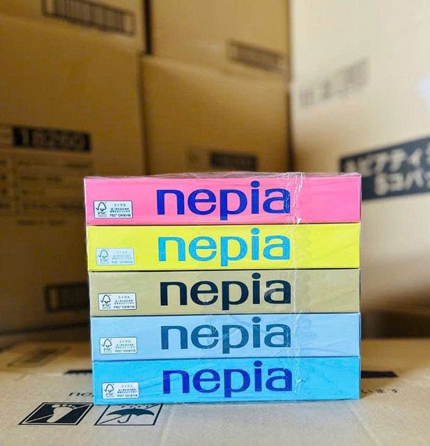 Giấy ăn kh&ocirc; Nepia h&igrave;nh hoa