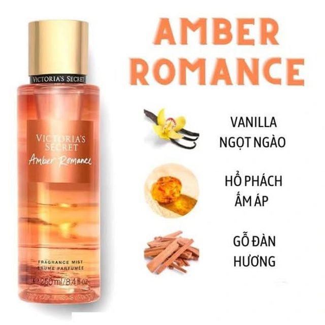 Xịt thơm Victoria's Secret Amber Romance Fragrance Mist