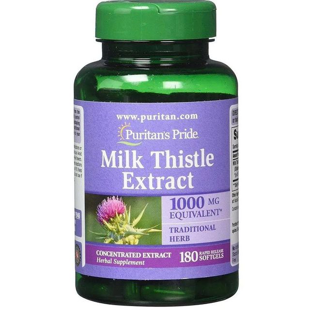 Vi&ecirc;n uống thải độc gan Milk thistle extract 1000mg Puritan&rsquo;s Pride