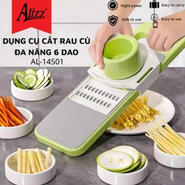 Dụng Cụ Cắt Rau Củ Đa Năng 6 Dao
