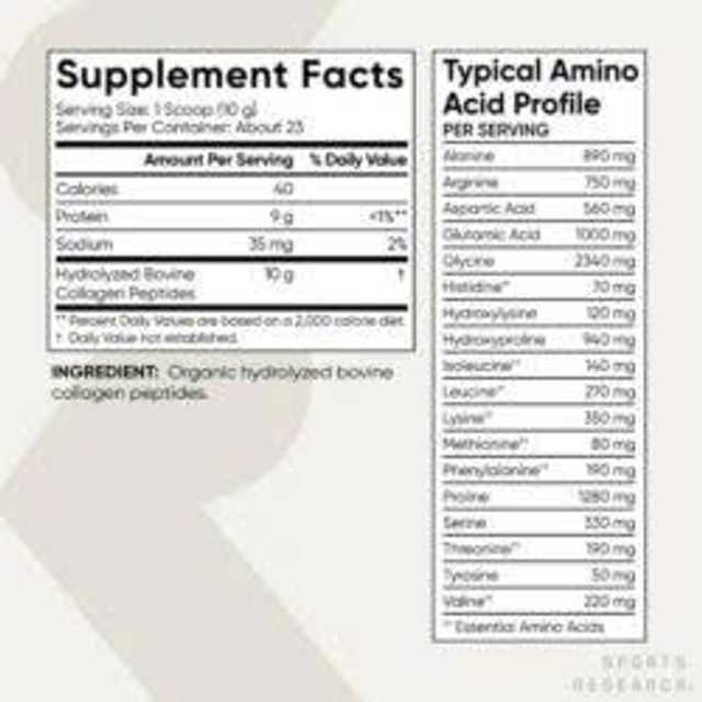 Bột Collagen Sports Research Unflavored