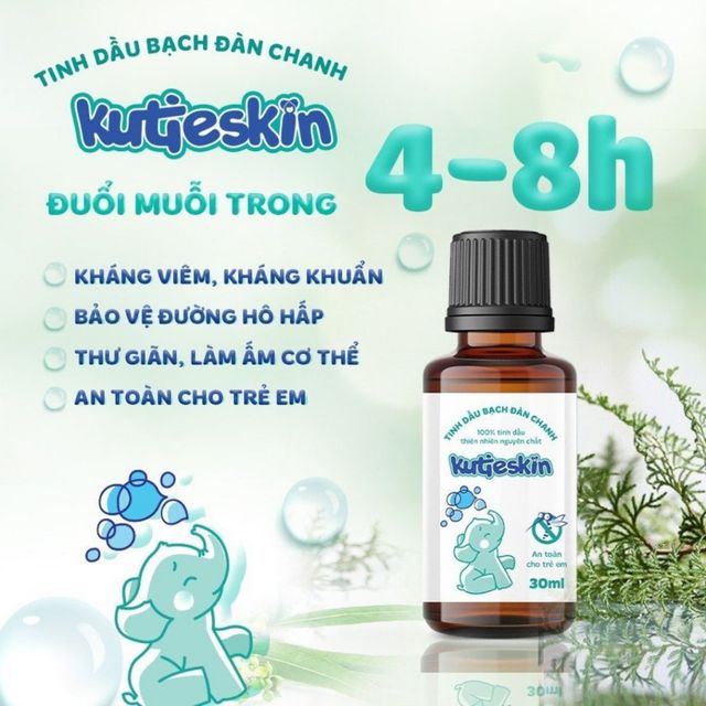 Tinh dầu Bạch đ&agrave;n chanh Kutieskin