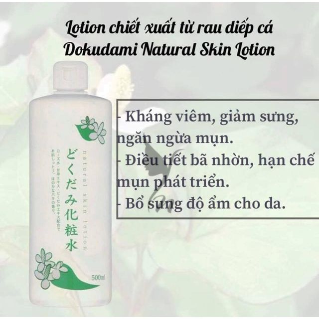 Nước hoa hồng Diếp C&aacute; Chinoshio Dokudami Natural Skin Lotion