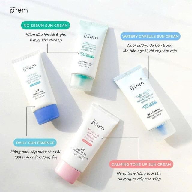 Kem Chống Nắng Vật L&yacute; MAKE P:REM UV