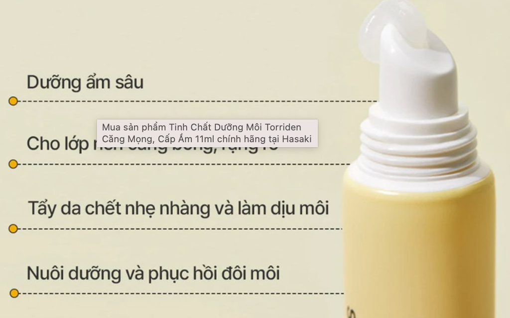 Dưỡng M&ocirc;i Torriden Ceramide Lip Essence 11ml - H&igrave;nh ảnh 2