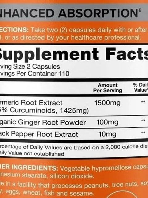 Vi&ecirc;n uống tinh chất nghệ Qunol Turmeric 1500mg