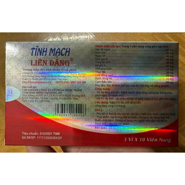 Tĩnh Mạch Li&ecirc;n Đăng 30 vi&ecirc;n