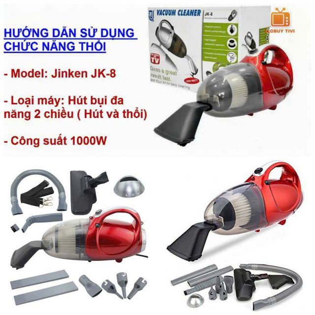 M&aacute;y H&uacute;t Bụi Hai Chiều Cầm Tay Vacuum Cleaner JK-8