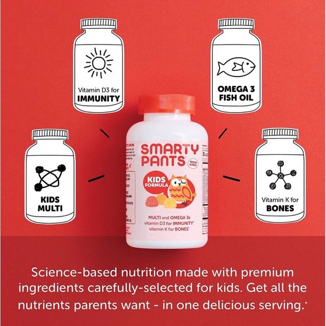 Smarty Pants kids Organic Multi & Omegas