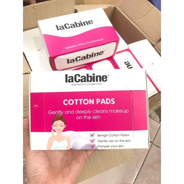 Lacabine B&ocirc;ng Tẩy Trang Sợi Mềm Cotton Pad 70 Miếng