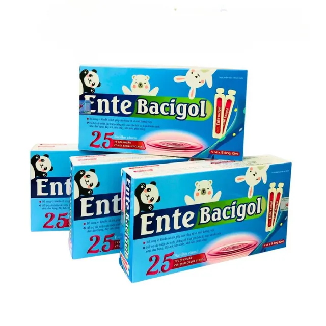 Men vi sinh Ente Bacigol - Hộp 20 ống