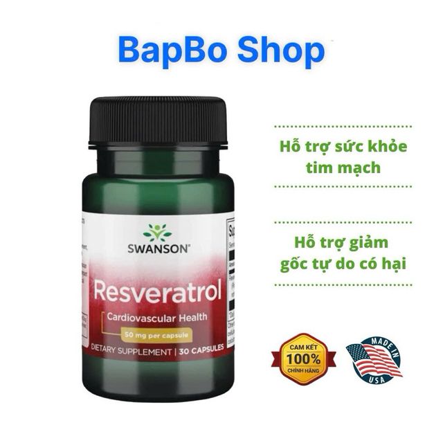 Vi&ecirc;n uống Resveratrol 100mg - Cận Cảnh