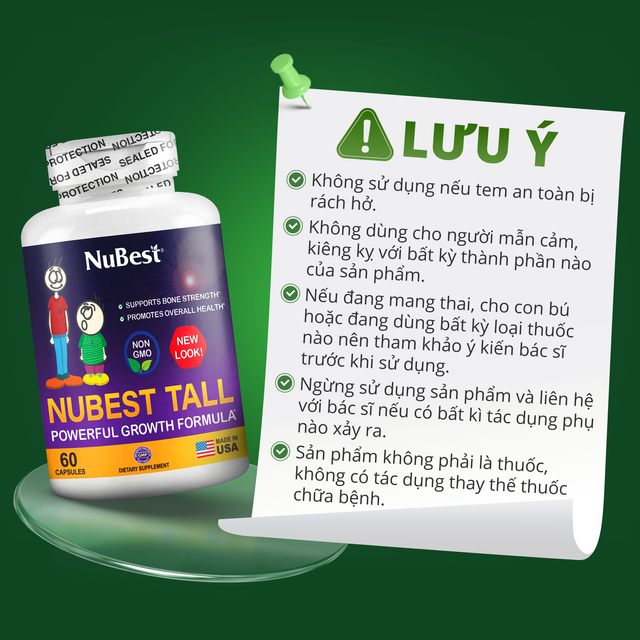 NuBest Tall New Look - Hỗ Trợ Phát Triển Xương, Giúp Xương Chắc Khỏe Cho Độ Tuổi Từ 5 đến 18 7
