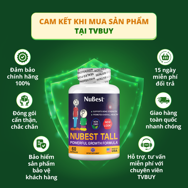 NuBest Tall New Look - Hỗ Trợ Phát Triển Xương, Giúp Xương Chắc Khỏe Cho Độ Tuổi Từ 5 đến 18 8