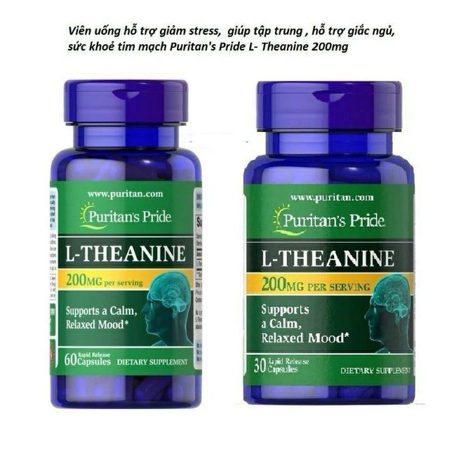 Vi&ecirc;n uống L-Theanine 200mg Puritan's Pride