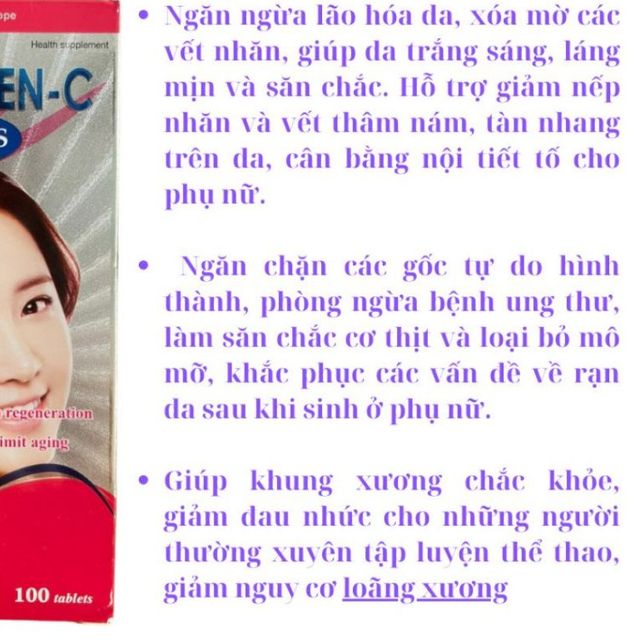 Vi&ecirc;n uống collagen C Plus