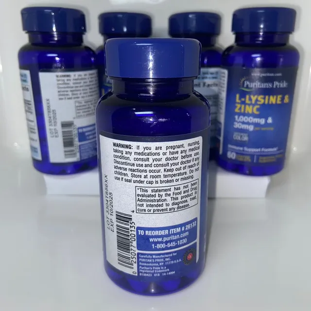 Vi&ecirc;n uống giảm mụn L - lysine v&agrave; zinc