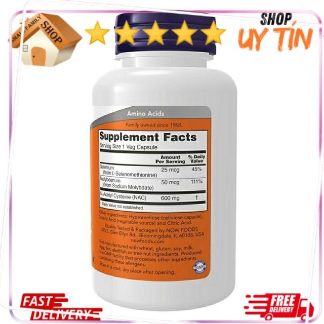 Vi&ecirc;n giải độc gan N-Acetyl-Cysteine