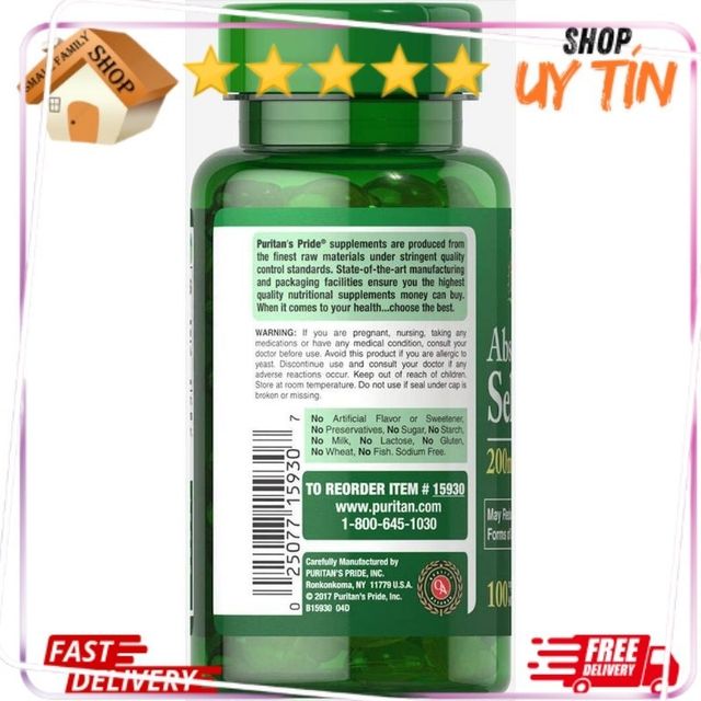Vi&ecirc;n Uống Selenium 200 mcg