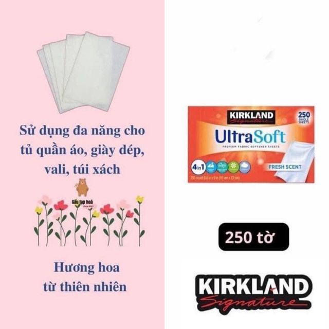 Gi&aacute; giấy thơm Kirkland