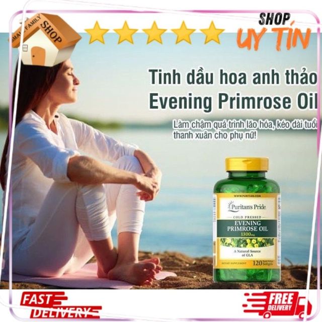 Vi&ecirc;n uống tinh dầu hoa anh thảo Puritan's Pride