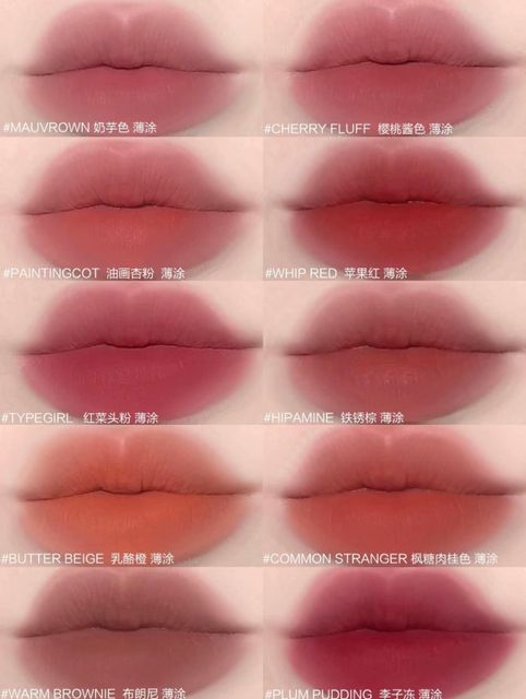 Bảng m&agrave;u son 3CE Hazy Lip Clay