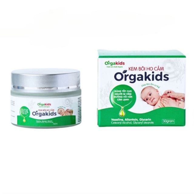 Kem b&ocirc;i ho cảm Orgakids