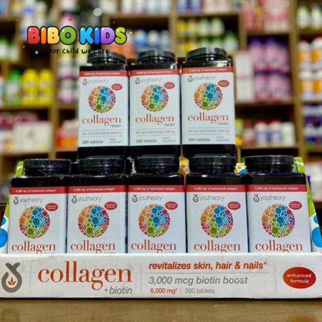 Collagen Youtheory Type 1 2 & 3 Của Mỹ, 390 vi&ecirc;n