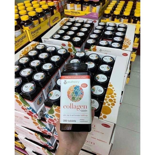 Collagen Youtheory Type 1 2 & 3 Của Mỹ, 390 vi&ecirc;n