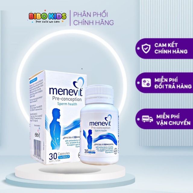 Vi&ecirc;n uống Menevit 30 vi&ecirc;n