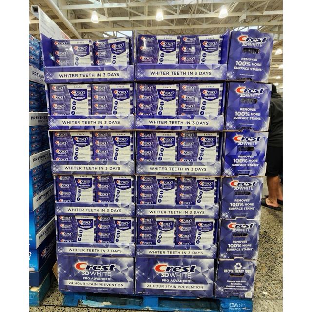 Kem đ&aacute;nh răng Crest Mỹ 3D Advanced Whitening