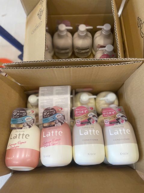Cặp dầu gội xả Latte Kracie