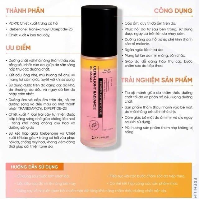 Sản phẩm Xịt dưỡng trắng cấp ẩm KyungLab