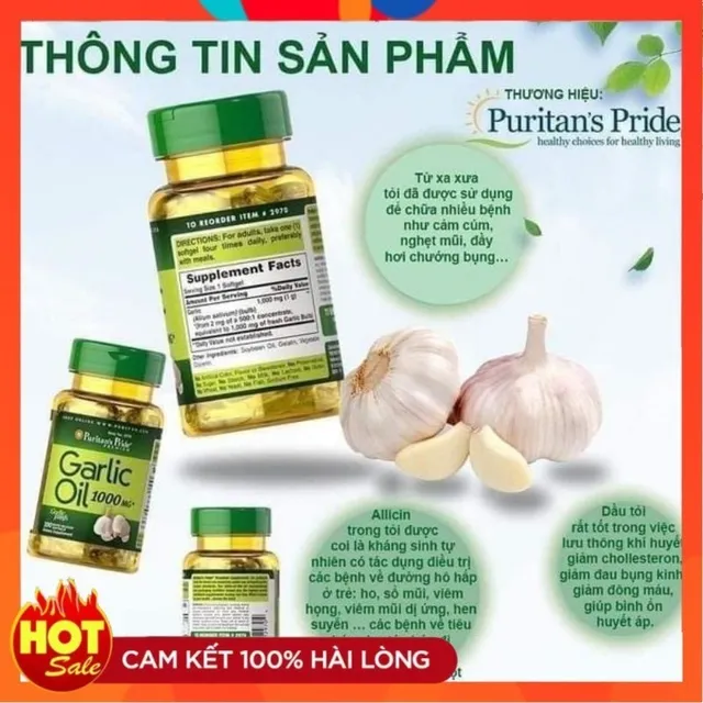 Vi&ecirc;n uống tinh dầu tỏi 1