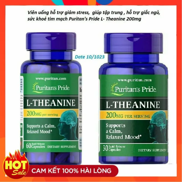 Vi&ecirc;n uống L-Theanine 200mg